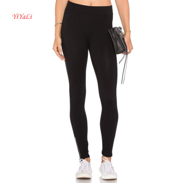 Low Waist Metal Zipper at Calf Fashion Pants